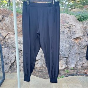 ATM black silk pant jogger